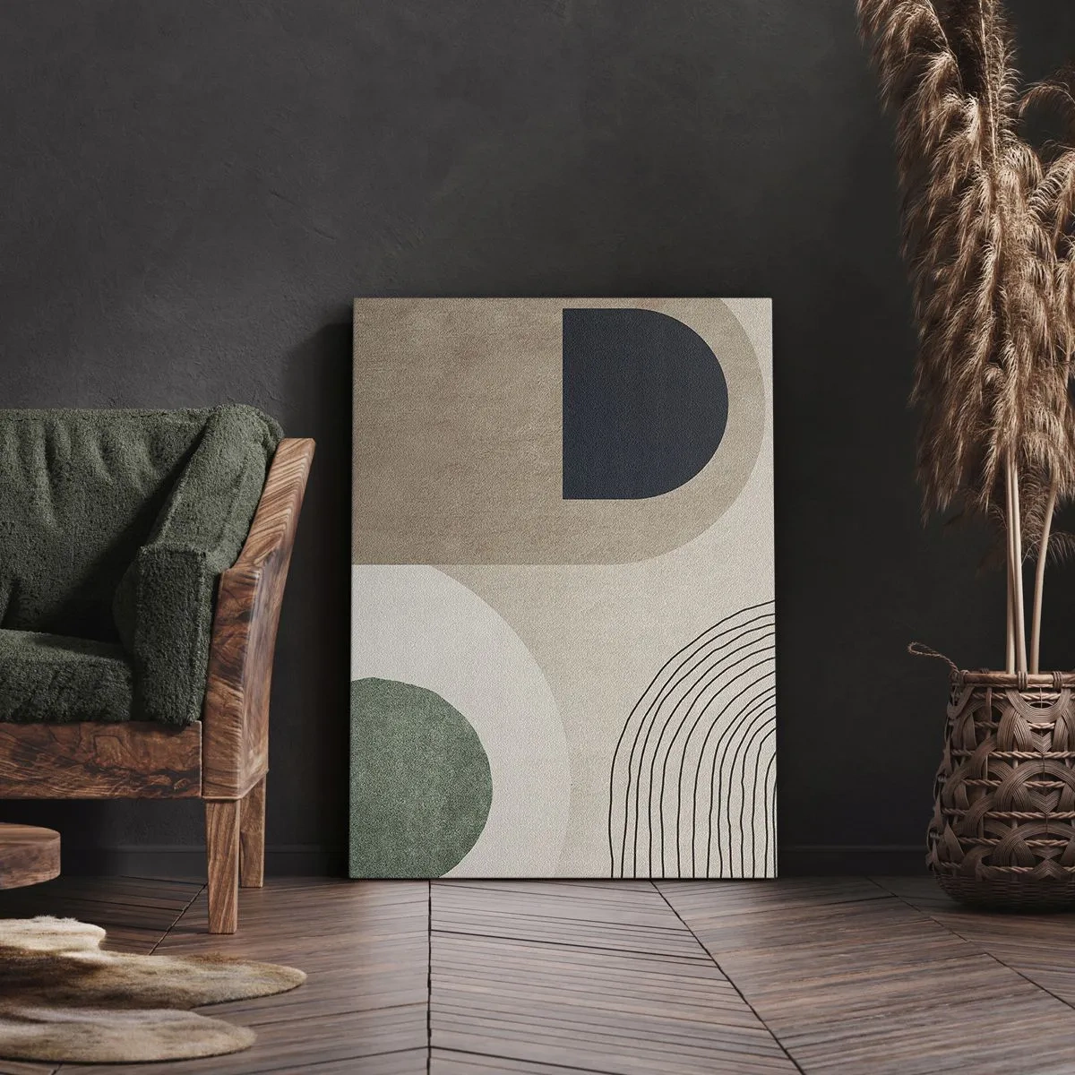 Quadro em tela - A gentileza do oval - 50x70 cm