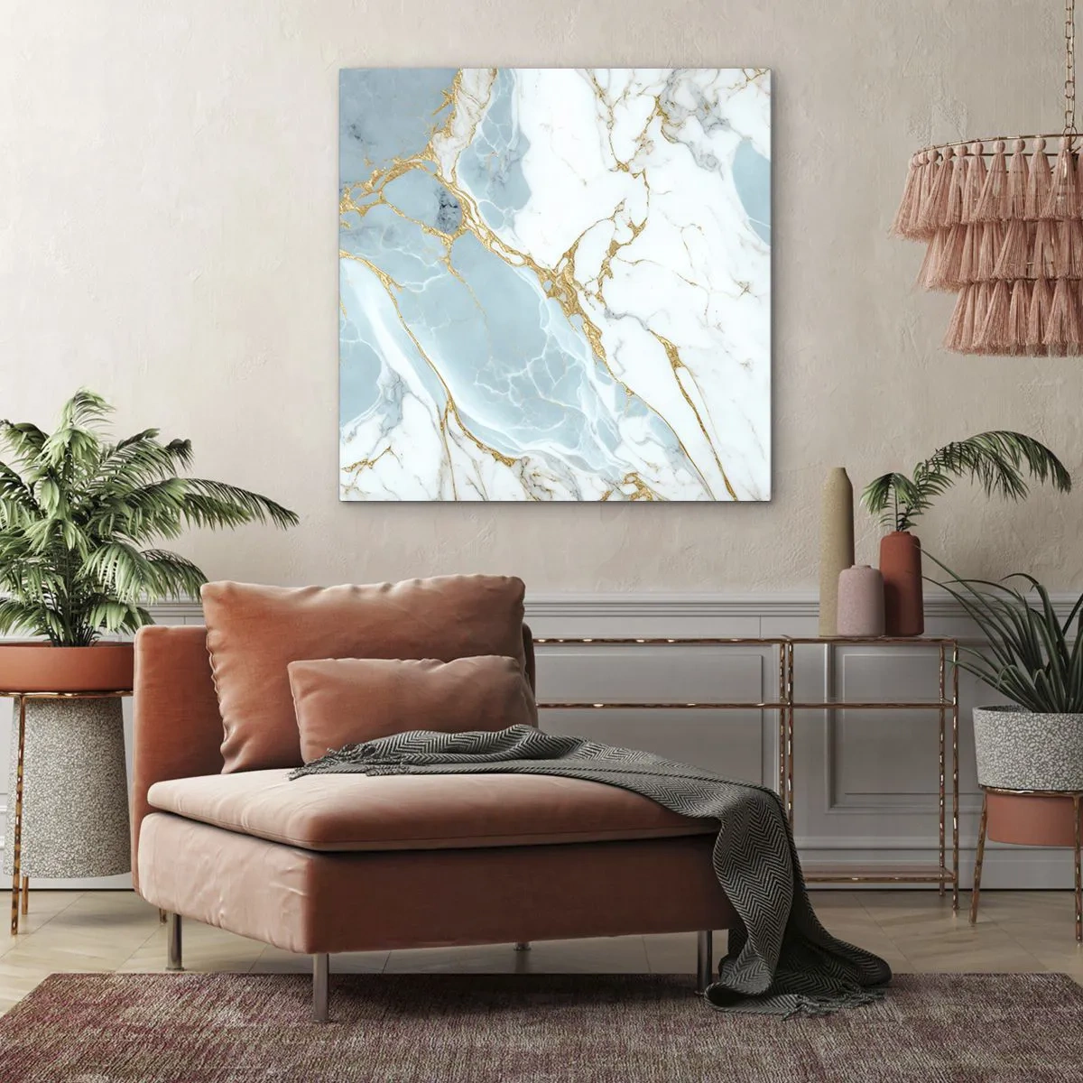 Quadro em tela - Riqueza de pedra - 40x40 cm