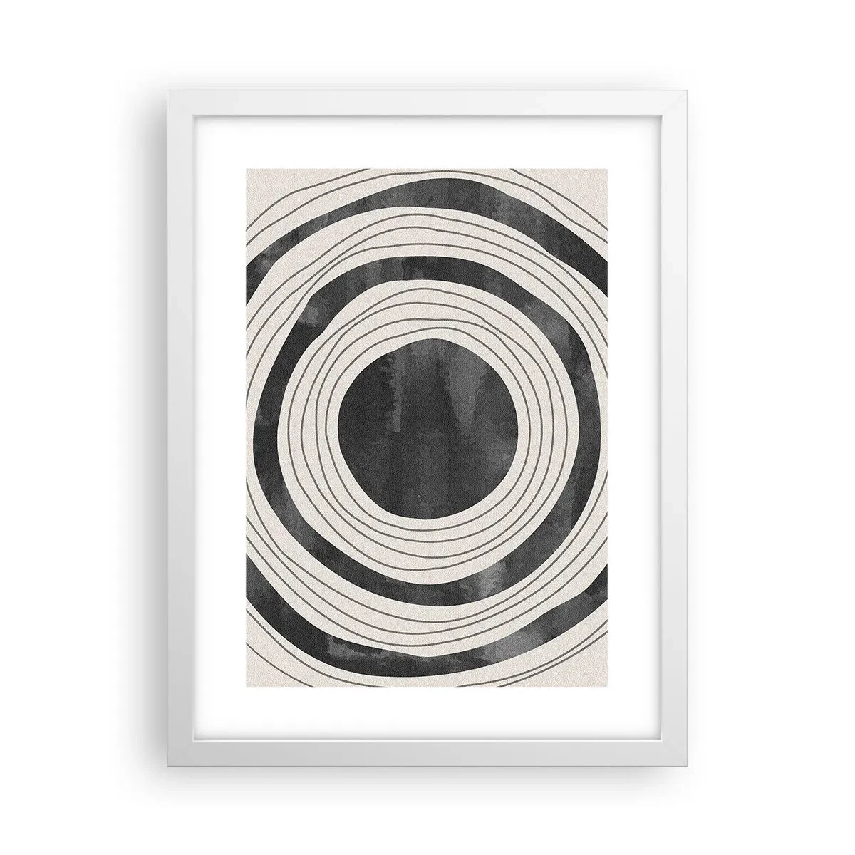 Pôster em moldura branca - Direito ao ponto - 30x40 cm