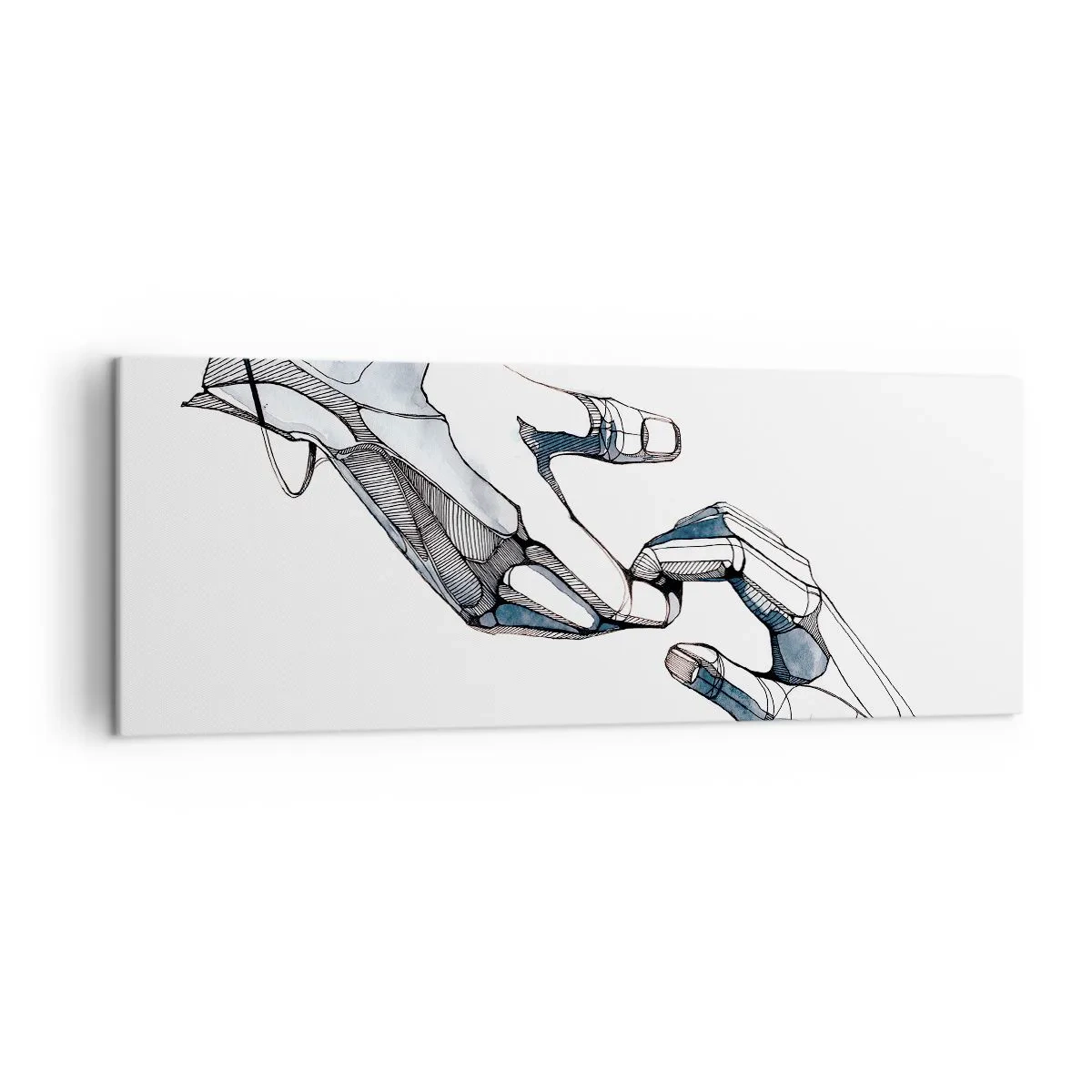 Quadro em tela - Um bom gesto - 140x50 cm