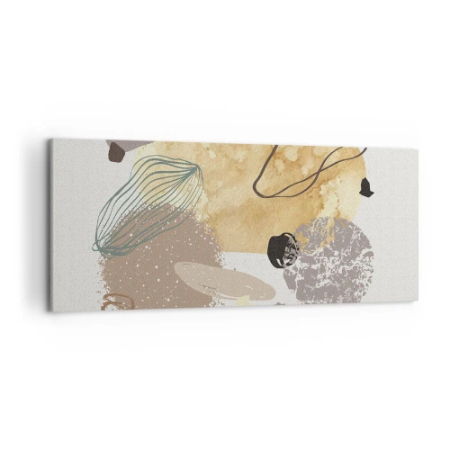 Quadro em tela - Plumcologia aplicada - 120x50 cm