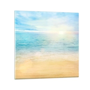 Quadro em vidro - Grande azul - 40x40 cm