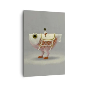 Quadro em tela - O cavaleiro Peixoso - 70x100 cm