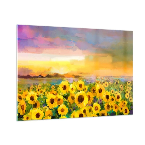 Quadro em vidro - O próprio sol desceu à terra - 100x70 cm