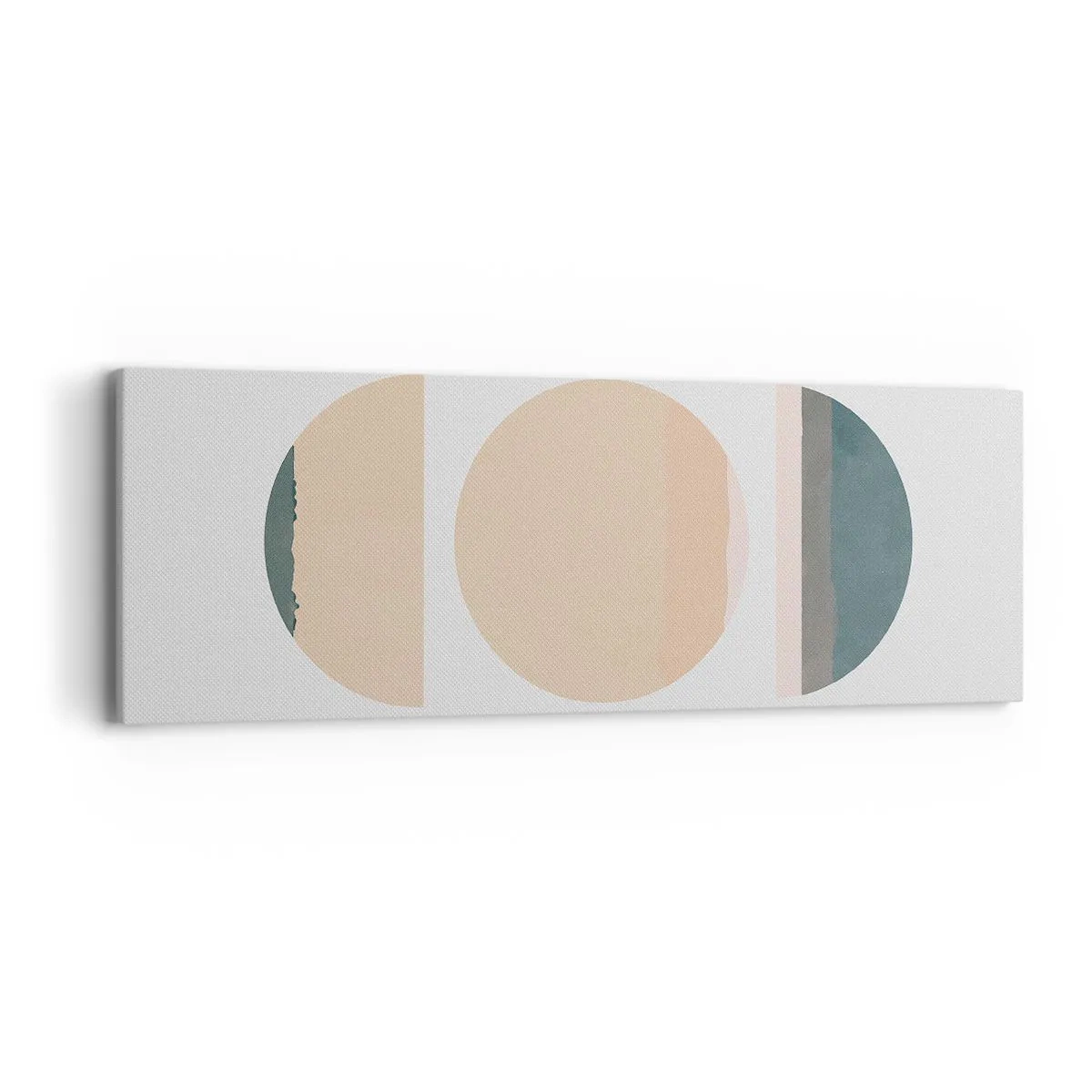 Quadro em tela - Círculo entre círculos - 90x30 cm