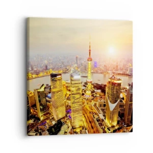 Quadro em tela - Sonho asiático - 30x30 cm