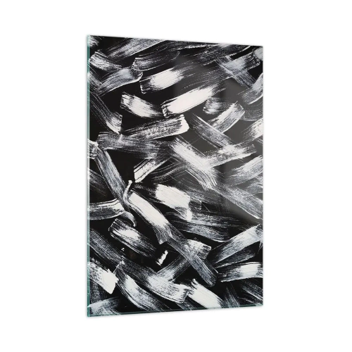 Quadro em vidro - Abstração no espírito industrial - 50x70 cm