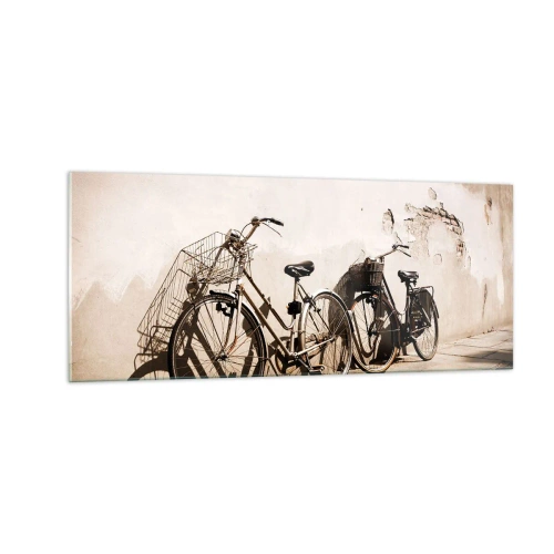 Quadro em vidro - Encanto inesquecível do passado - 100x40 cm