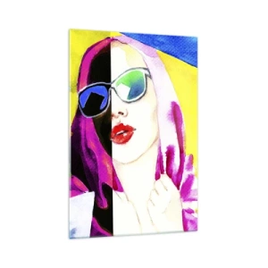 Quadro em vidro - Eu não sou branca e não sou preta - 70x100 cm