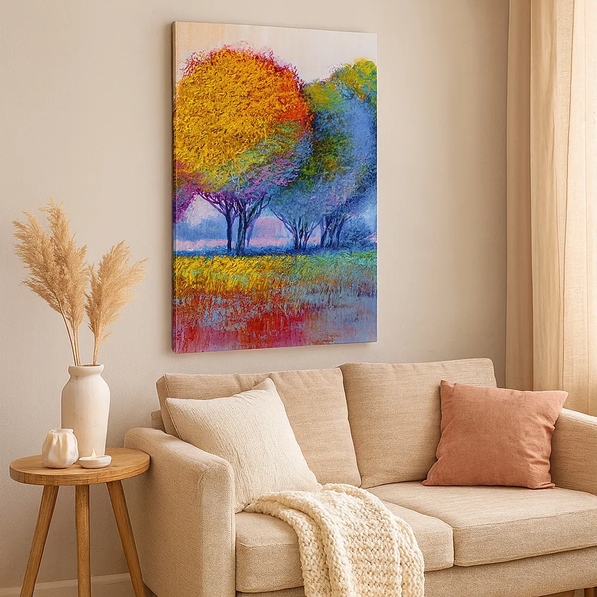 Quadro em tela - Um amontoado de cores lascivas - 50x70 cm