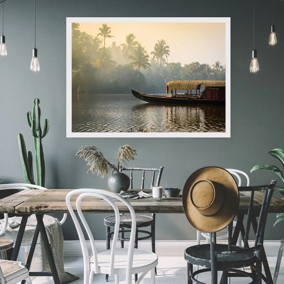 Pôster - Casa no rio - 50x40 cm