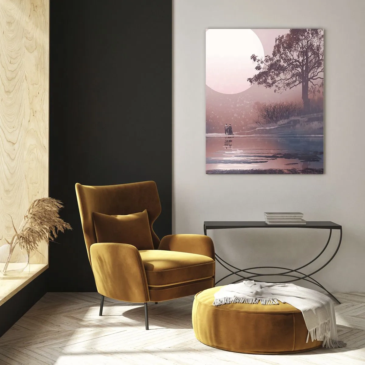 Quadro em vidro - Maravilhas da noite - 50x70 cm