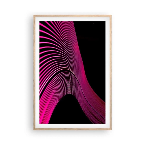 Pôster com moldura de carvalho claro - Avenida da luz - 61x91 cm