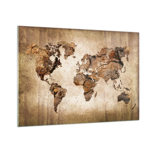 Quadro em vidro - Descobrindo o o mundo - 100x70 cm
