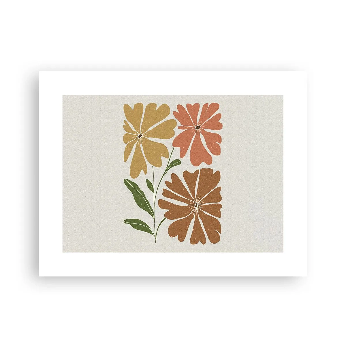 Pôster - Natureza e geometria - 40x30 cm