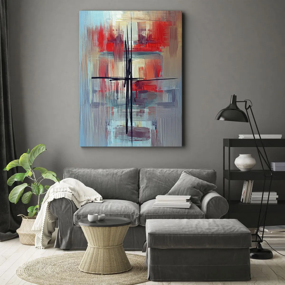 Quadro em tela - Uma paisagem numa dimensão desconhecida - 50x70 cm
