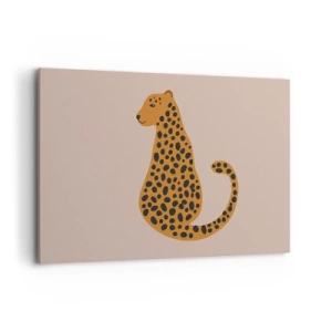 Quadro em tela - A estampa de leopardo está na moda - 120x80 cm