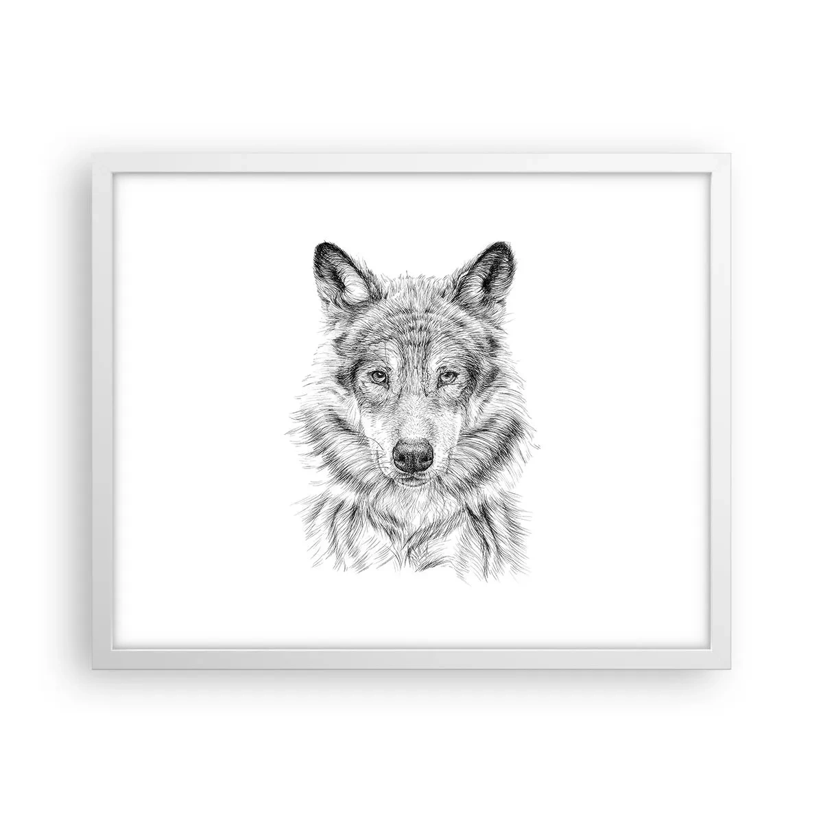 Pôster em moldura branca - Um líder nato - 50x40 cm