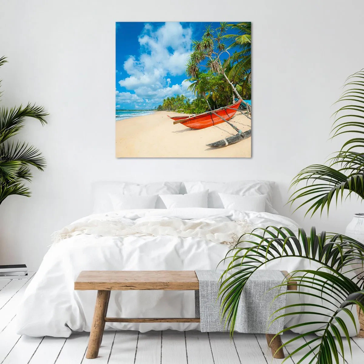 Quadro em tela - O encanto dos trópicos - 70x70 cm