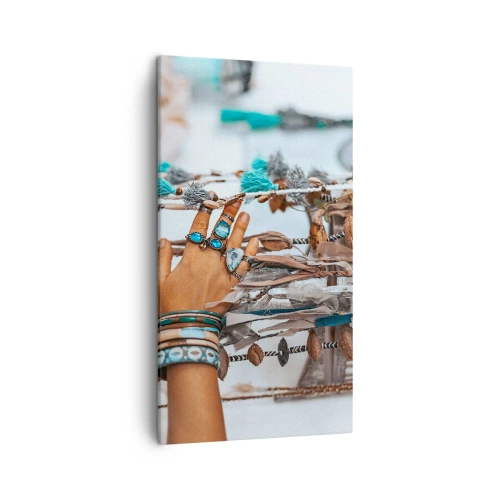 Quadro em tela - Tesouros locais - 45x80 cm