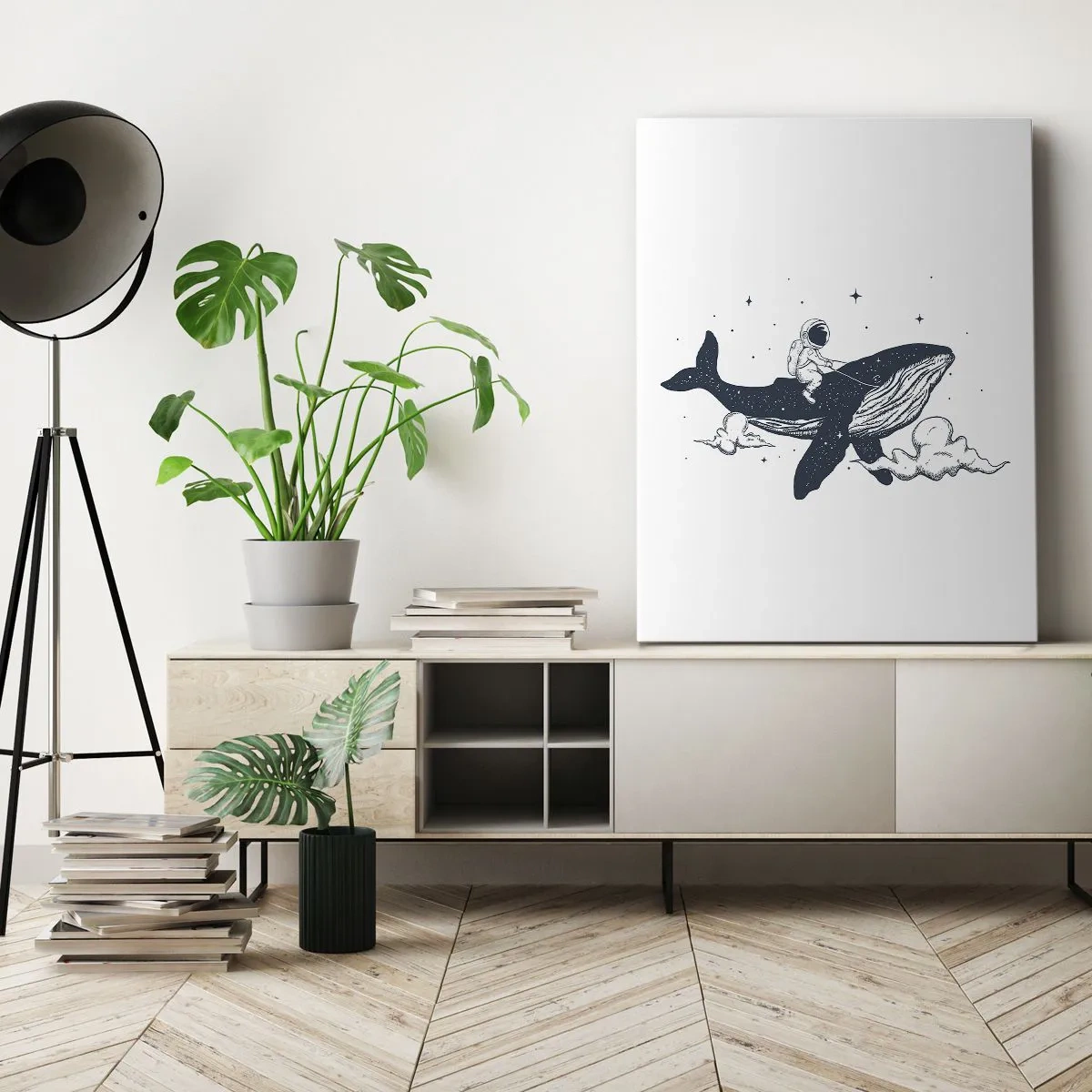 Quadro em tela - Aventura espacial - 50x70 cm