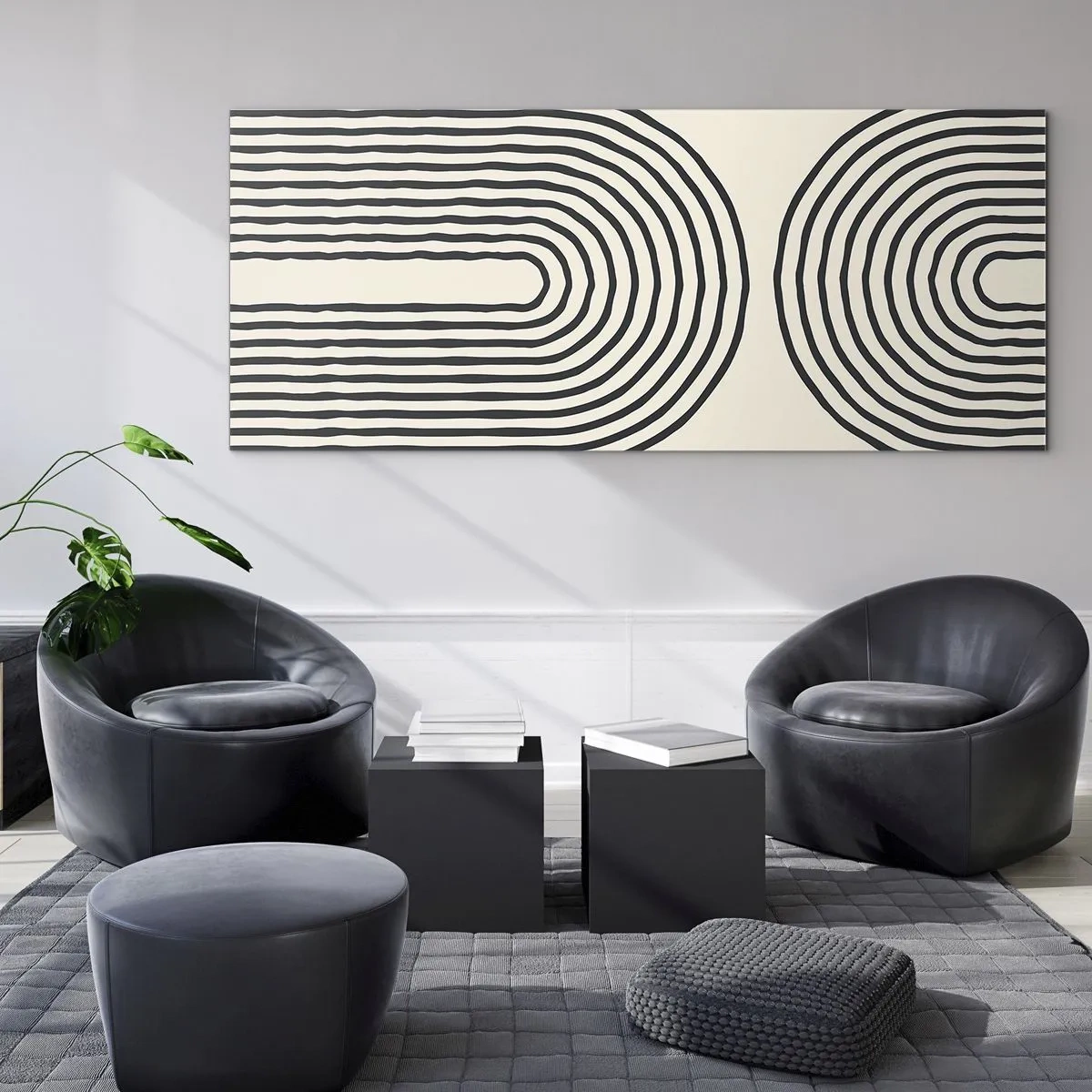 Quadro em vidro - Em um momento... - 140x50 cm