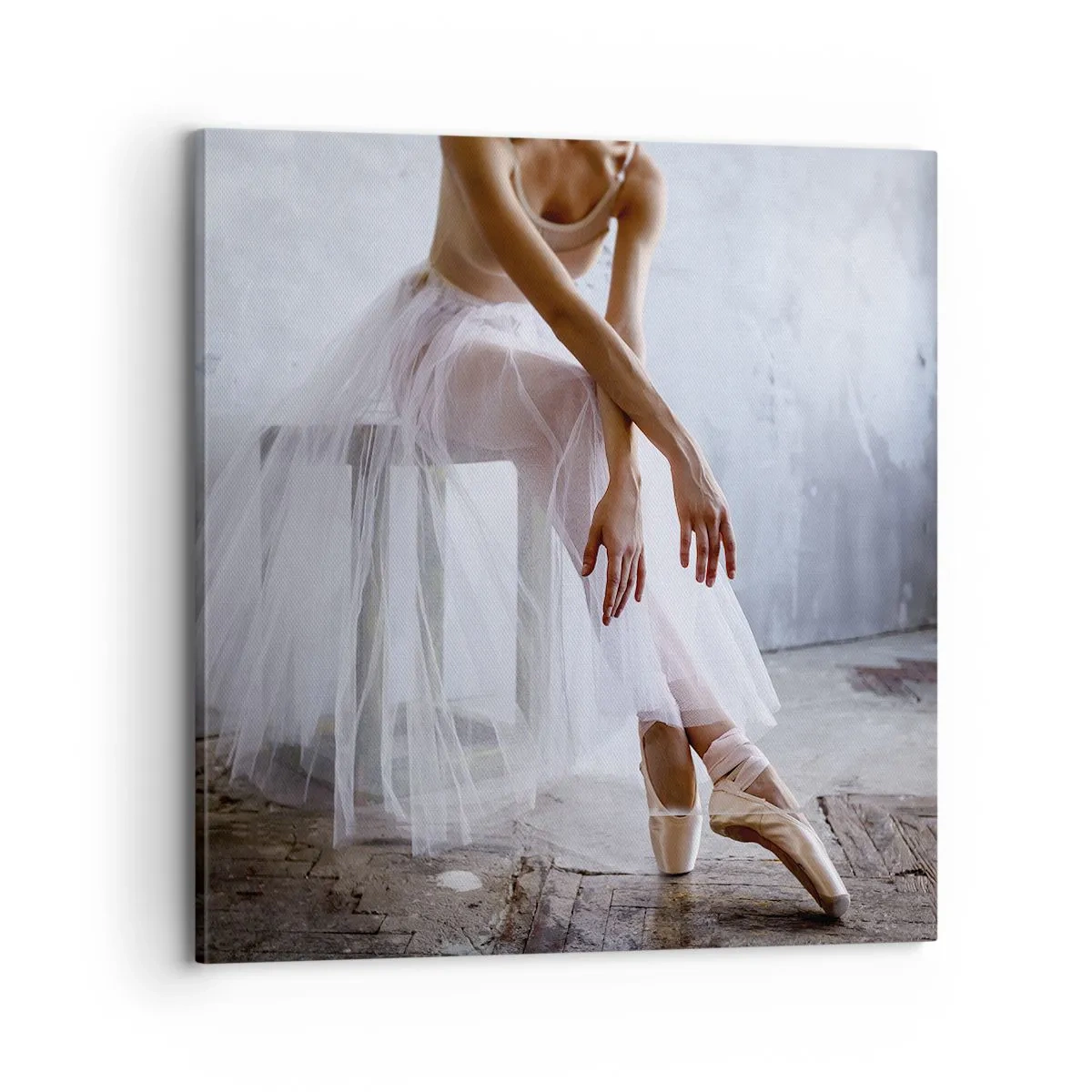 Quadro em tela - Antes das luzes da ribalta ascenderem - 70x70 cm