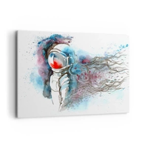 Quadro em tela - Sozinho com o espaço - 120x80 cm