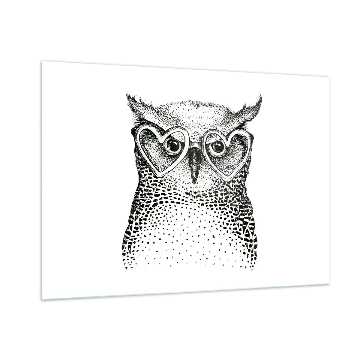 Quadro em vidro - Sabiamente e amorosamente - 100x70 cm