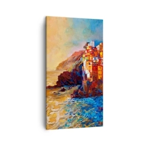 Quadro em tela - Vibrações italianas - 45x80 cm