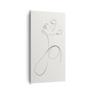 Quadro em tela - Enrolada em sonhos - 65x120 cm