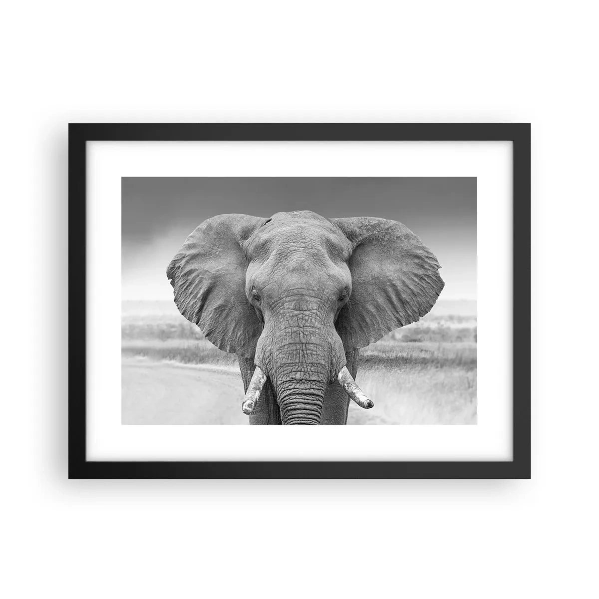 Pôster com moldura preta - Bem-vindo ao meu mundo - 40x30 cm