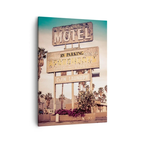 Quadro em tela - O tempo parou aqui - 50x70 cm