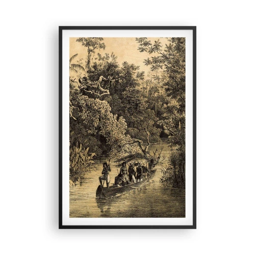 Pôster com moldura preta - Viagem à fonte - 61x91 cm
