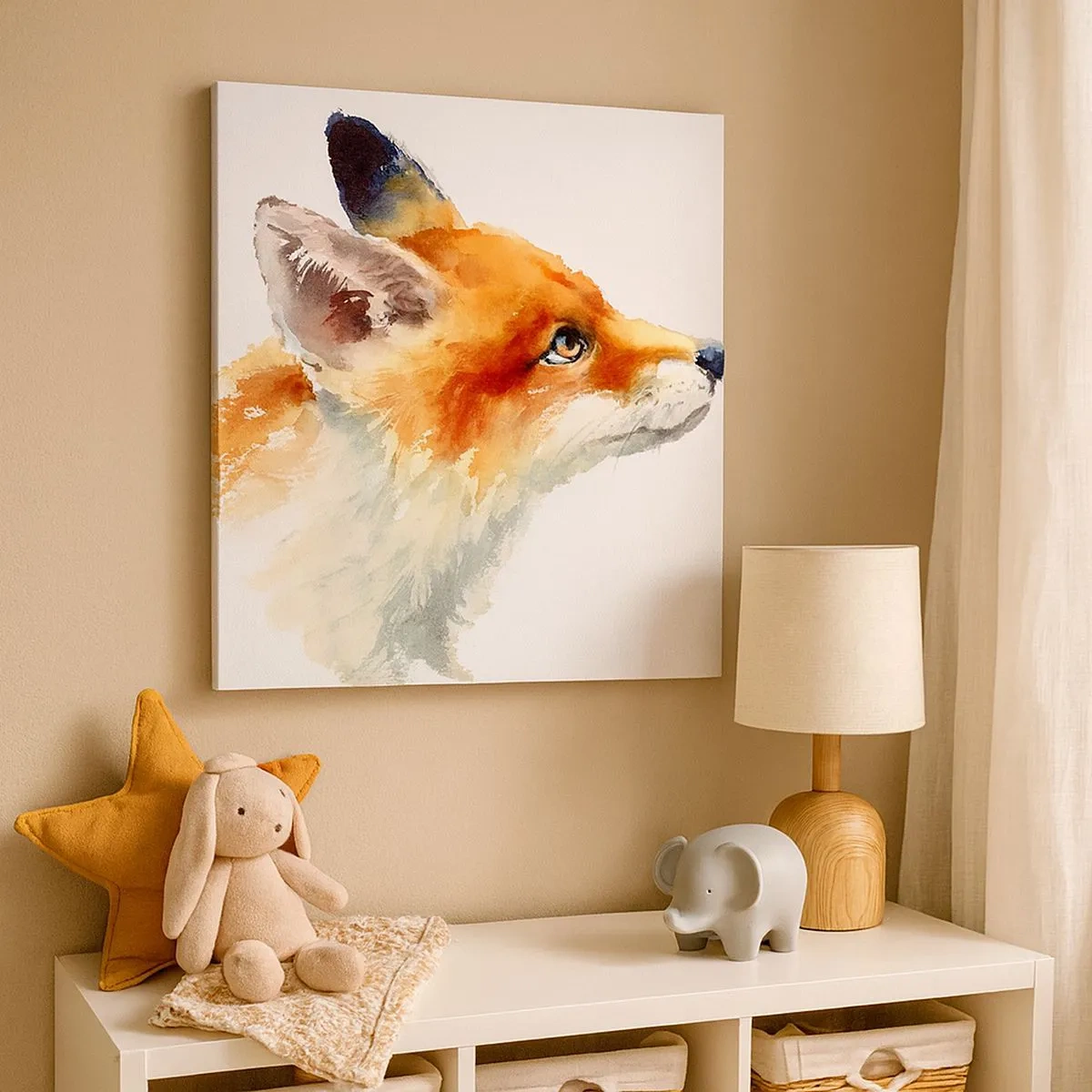 Quadro em tela - Nunca é demais ter cuidado - 30x30 cm