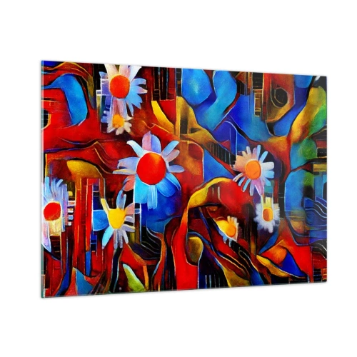 Quadro em vidro - Cores da vida - 100x70 cm