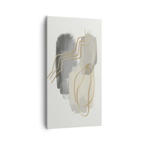 Quadro em tela - Duração e movimento - 55x100 cm