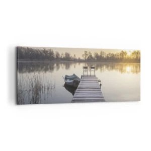 Quadro em tela - Voltarei dentro de algum tempo - 120x50 cm