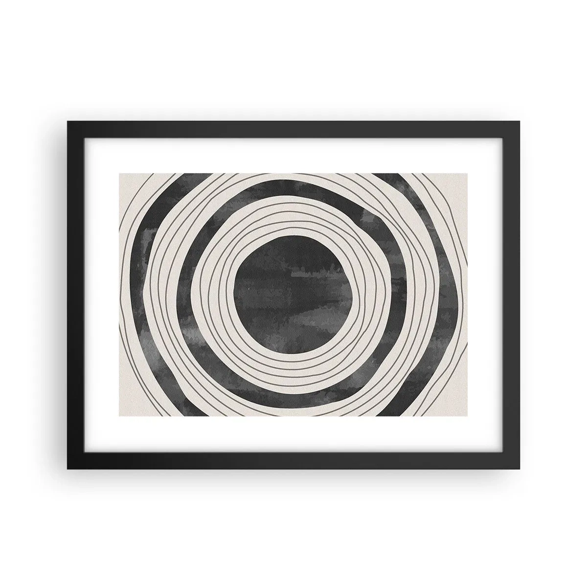 Pôster com moldura preta - Direito ao ponto - 40x30 cm