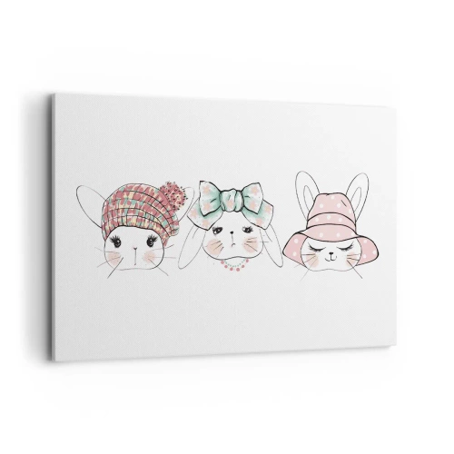 Quadro em tela - Pensativa, triste, contente - 120x80 cm