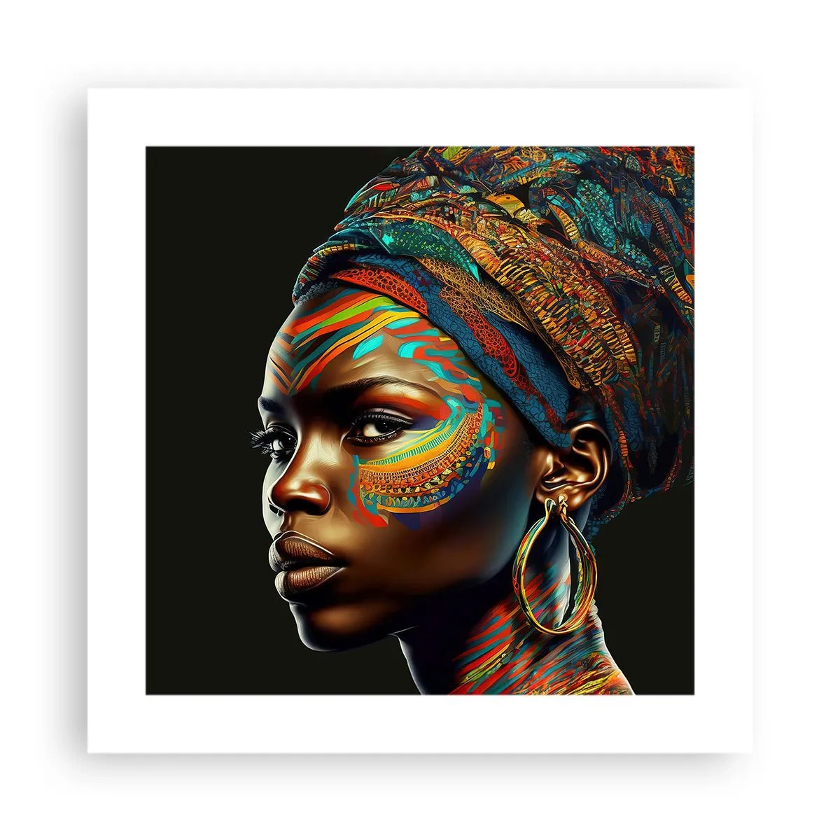 Pôster - Rainha africana - 40x40 cm