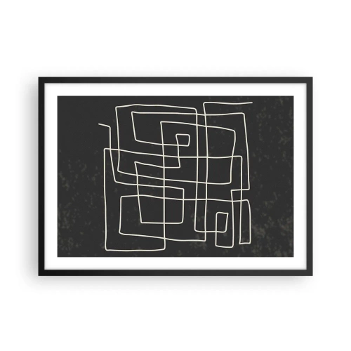 Pôster com moldura preta - Não é tão simples - 70x50 cm