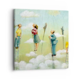 Quadro em tela - Por trás do seu sonho - 30x30 cm