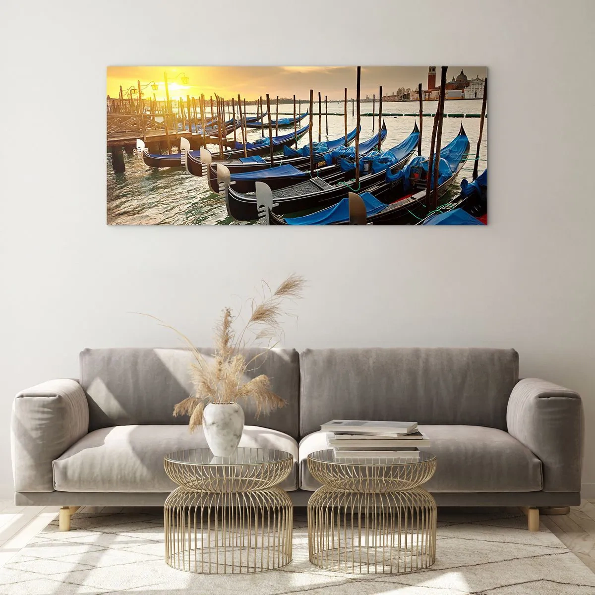 Quadro em vidro - Antes que o burburinho chegue - 120x50 cm