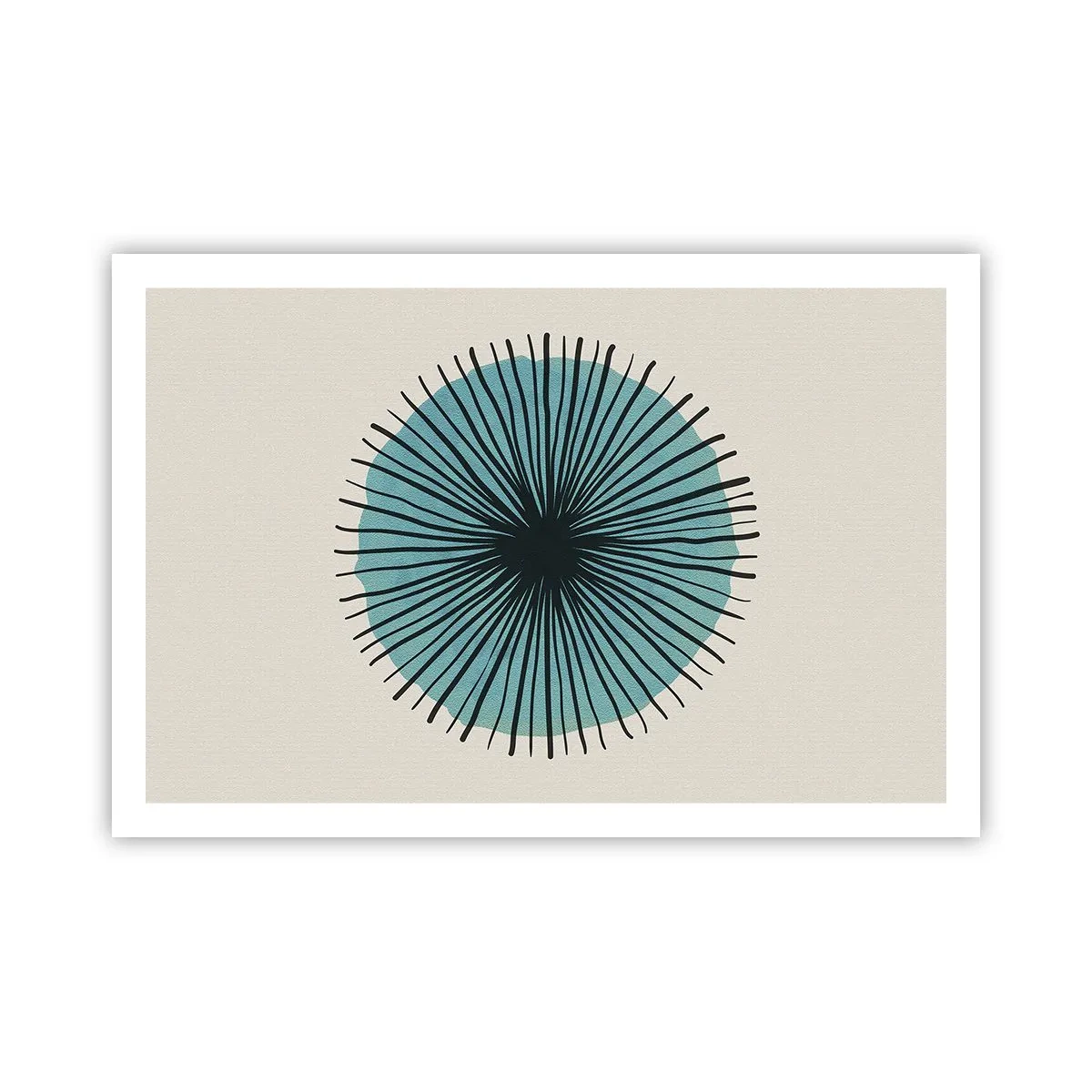 Pôster - Radiante sobre o azul - 91x61 cm