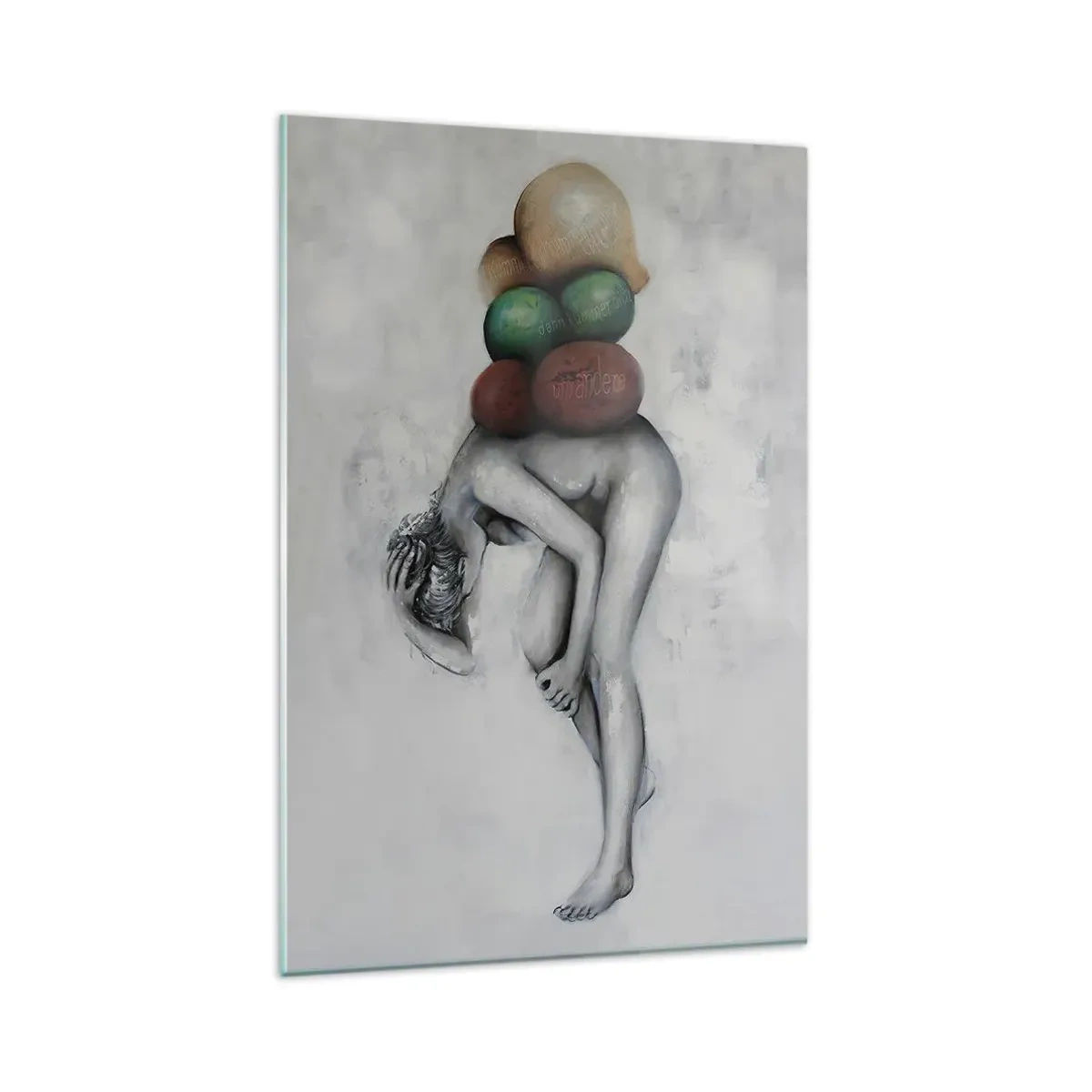 Quadro em vidro - O fardo da vida - 80x120 cm