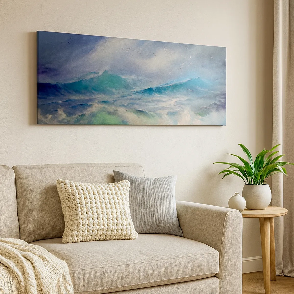 Quadro em tela - O vento uivava triunfalmente… - 30x30 cm