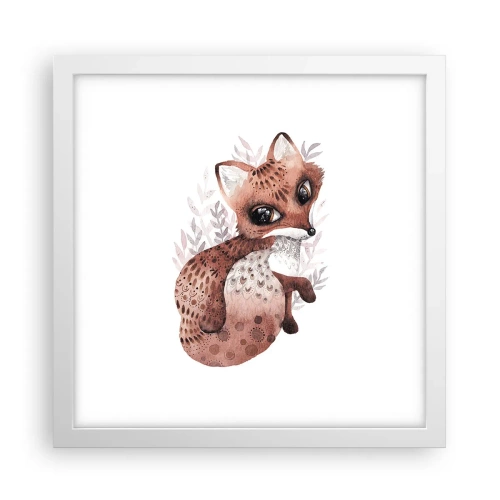 Pôster em moldura branca - Como não amar - 30x30 cm