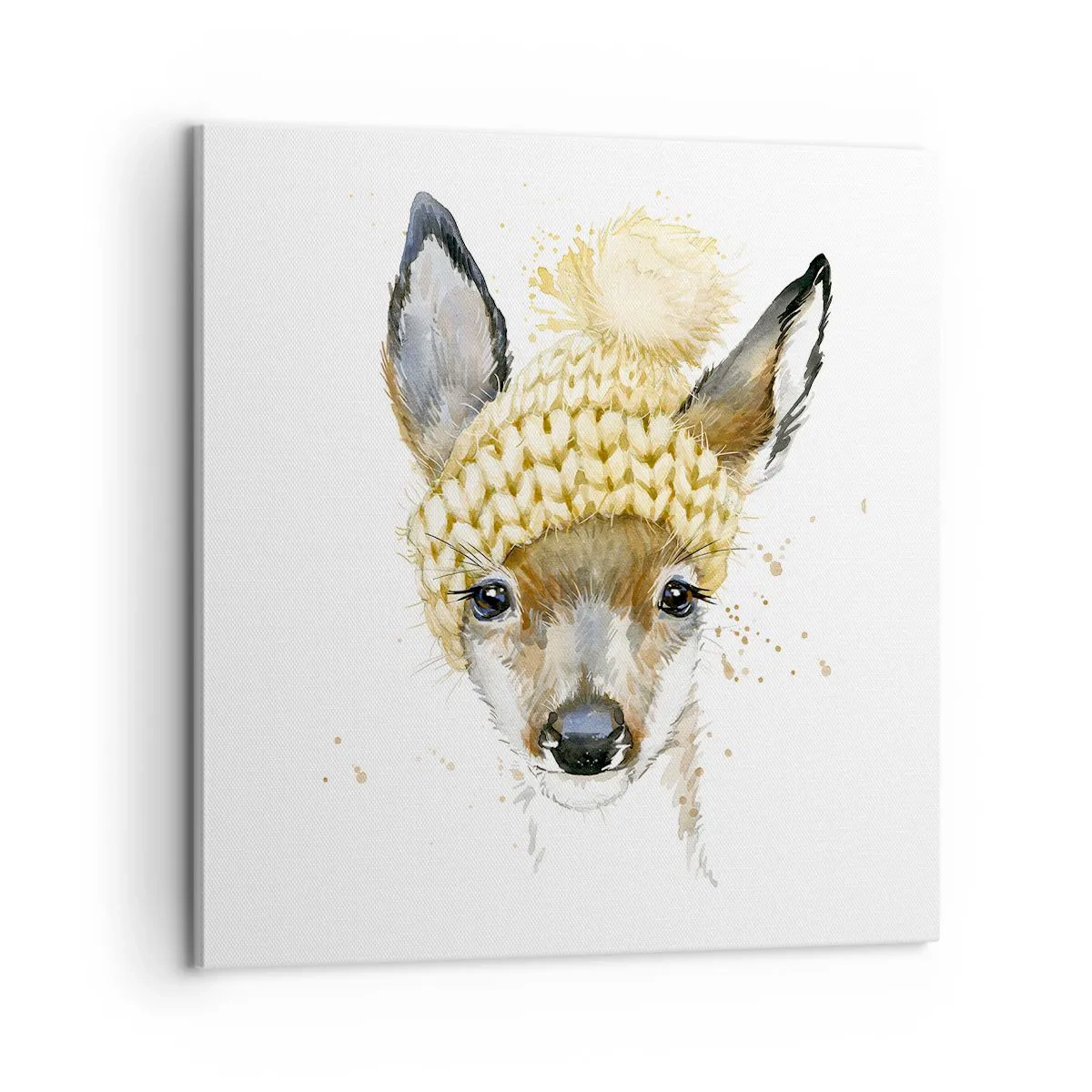 Quadro em tela - Para o inverno na floresta  - 60x60 cm