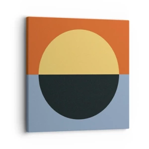 Quadro em tela - Composição do calor e do frio - 30x30 cm